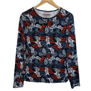 Hang Ten Top Womens Medium Sunray UPF 50 Pocket Pullover Long Sleeve Surf Beach